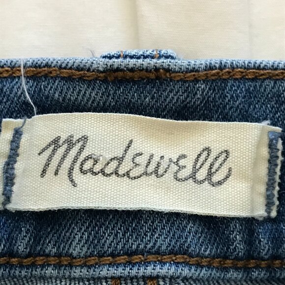 Madewell the Perfect Vintage Jean Women 27 Blue High Rise Distressed Raw Hem - Picture 3 of 13